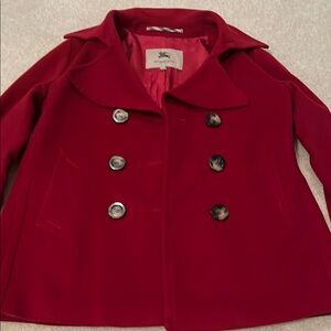Burberry dark Red Peacoat